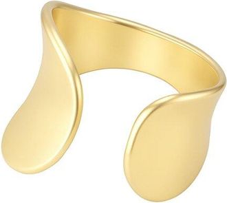 Adornia Adornia Tarnish Resistant 18K Plated Split Statement Ring