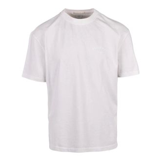 Eleventy T-Shirts, male, Beige, Size: S Crewneck T-Shirt
