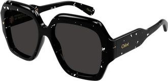 Chlo&eacute; Stijlvolle Bril van Premium Kwaliteit - unisex - Zonnebrillen - Zwart - 56 MM - Accessoires