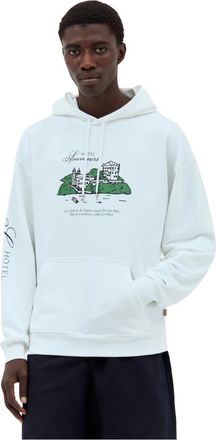 A.P.C. Hoodie met logo-print - Heren - Hoodies - Wit - XL - Katoen - Hoodies & sweatvesten
