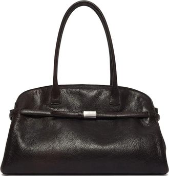 Orciani Aura Lagoon Bolso Grande de Hombro de Piel - Bags - Mujer - Marr&oacute;n - ONE SIZE