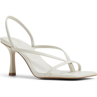 Aldo Riva Slingback Sandal in White/Bone at Nordstrom, Size 8.5