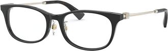 Valentino Eyeglasses Rectangle Full Rim, Black Frame And Clear Demo Lens Lens Va3053D5001