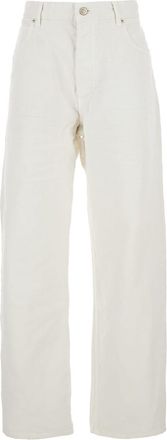 Balenciaga Five Pocket Jeans With Ripped Hem