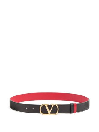 Valentino Garavani Black VLogo Signature Belt