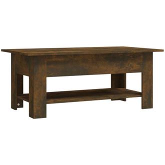 vidaXL Vidaxl - Mesa De Centro Madera De Ingenier&iacute;a Roble Ahumado 102x55x42 Cm