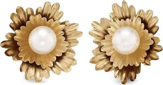 Irene Neuwirth 18K yellow gold Super Bloom pearl earrings