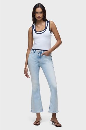 Hudson Barbara Flap Pocket Bootcut Crop in Whimsy at Nordstrom, Size 33