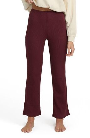 Billabong Fever Twist Flare Rib Pants in Pinkie at Nordstrom, Size X-Small