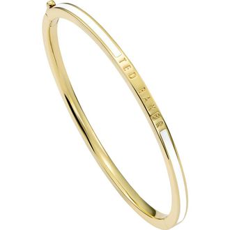 Ted Baker Rolo Classic Color Hinge Bracelet in Gold/white at Nordstrom