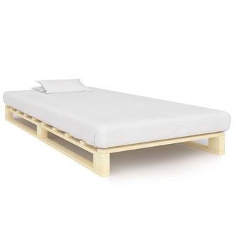 vidaXL Vidaxl - Estructura Cama Palets Sin Colch&oacute;n Madera Maciza Pino 100x200cm