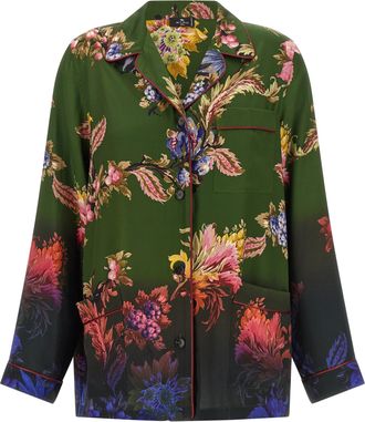 Etro Bicolor Polyester Womens Blouse