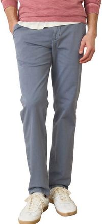 Marine Layer Saturday Slim Straight Leg Twill Chinos in China Blue at Nordstrom, Size Xx-Large