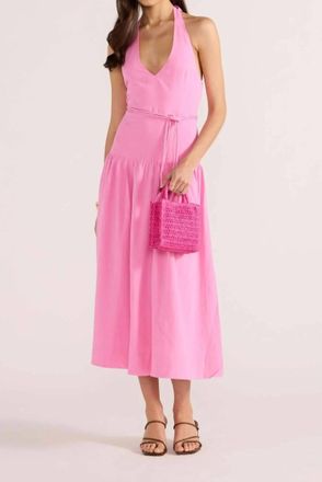 Minkpink Melody Drop Waist Midi Dress In Pink
