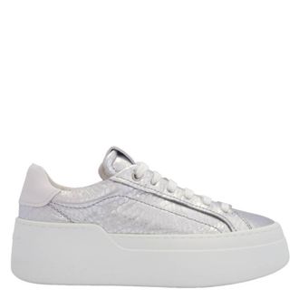 Ferragamo Dahlia Metallic Plaftorm Sneakers, Size 7