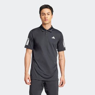 adidas Poloshirt ADIDAS PERFORMANCE CLUB TENNIS 3-STREIFEN, Herren, Gr. XXL, schwarz, Obermaterial: 100% Polyester, Shirts Poloshirt