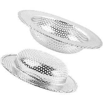 OEM Colador De Fregadero, 2 Unidades, Acero Inoxidable, Protector De Desag&uuml;e, Filtro De Fregadero, Colador Para Cocina, Ba&ntilde;o, Inodoro, Ba&ntilde;era, 11 Cm - Cre