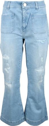 Seafarer Klassieke katoen-elastaan jeans - Dames - Flared Jeans - Blauw - W27 - Katoen - Jeans