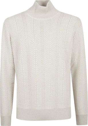 Brunello Cucinelli Turtleneck Trui - Heren - Coltruien - Beige - XL - Truien & Vesten