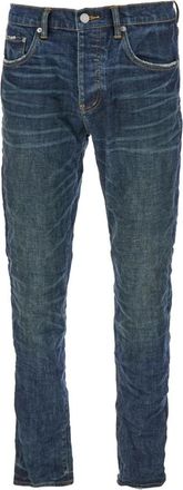 Purple P001 Skinny Jeans - Heren - Slim Fit Jeans - Blauw - W34 - Katoen - Jeans