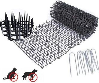 OEM Alfombrilla Anti-gatos Con P&uacute;as, 200 X 30 Cm. Repele A Los Animales Gracias A Sus 8 P&uacute;as Met&aacute;licas. Alfombrilla Repelente Con P&uacute;as Para Jardines, Vall