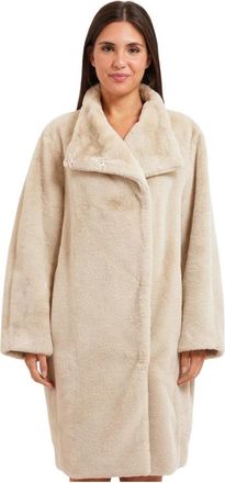 HUGO BOSS Pluche jas - Dames - Jassen - Beige - S - Jassen