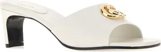 Gucci Nappa Leather with Bamboo Detail Mule - White