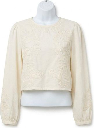Z Supply Tatiana Poplin Top In White