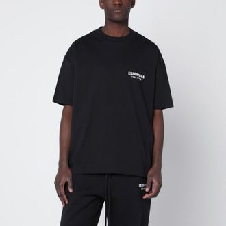 Fear of God Black washed T-shirt with logo print
