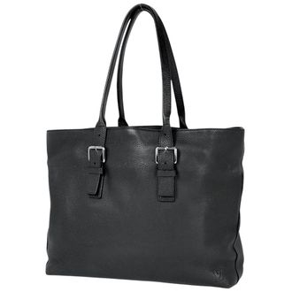 Louis Vuitton Black Noir Leather Tote Bag (Pre-Owned)