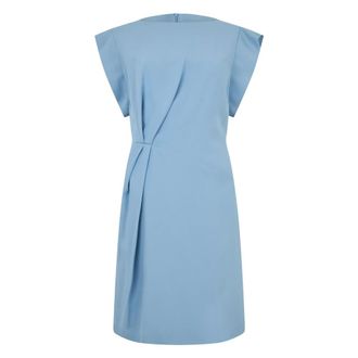 Alberta Ferretti Ankle-Length Dress with Wide Sleeves - female - Alberta Ferretti - Short Dresses - Blue - S - Dresses