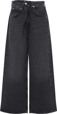 A Gold E Vana Katoenen Jeans - Dames - Loose Fit Jeans - Zwart - W25 - Katoen - Jeans