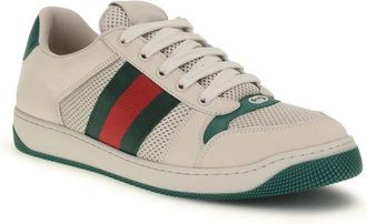 Gucci Mens Beige Polyester Athletic Sneakers