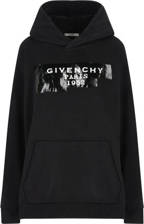 Givenchy Katoenen hoodie met logoprint - Zwart