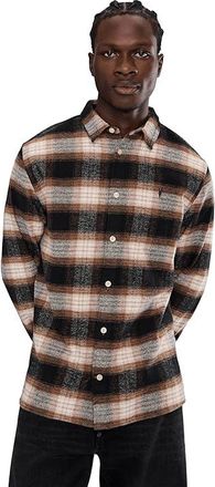 AllSaints Mercy Long Sleeve Shirt Mens Clothing Rusty Orange : 2XL, Cotton
