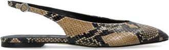 Aeyde Amelia Ballet Flat - Dames - Ballerinas - Beige - 37 EU - Leer - Schoenen