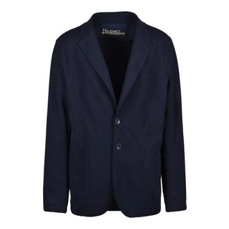 Herno Blazers, male, Blue, Size: 3XL Nylon Jacket