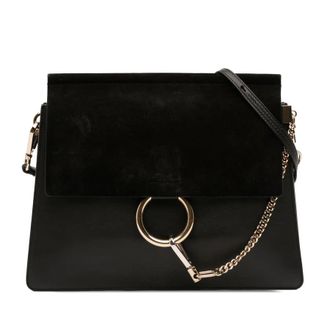 Chlo&eacute; Pre-owned Chloe Medium Calfskin and Suede Faye Crossbody Ladies NRZKE0IHH53QFV9G