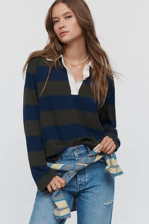 The Great. Academy 100% Cotton Polo Sweater