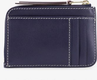 Tory Burch Womens Envelope Card Case Wallet T Monogram Blue Cotton-Polyester-Leather & Purses Cotton/polyester/leather