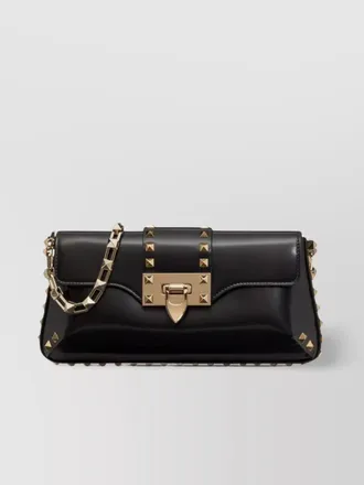 Valentino Garavani rockstud spike leather shoulder bag