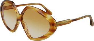 Victoria Beckham Stijlvolle zonnebril Vb 614S in kleur 222 - Dames - Zonnebrillen - Bruin - 64 MM - Accessoires
