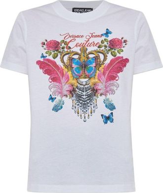 Versace Jeans Couture Short-Sleeve T-Shirt With Graphic Design