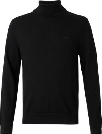 Michael Kors Wollen coltrui - Heren - Coltruien - Zwart - S - Wol - Truien & Vesten