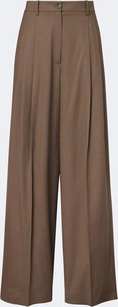 Ralph Lauren Collection Pantalones anchos Clarice en mezcla de lana