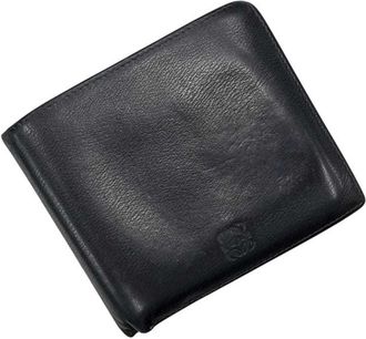 Loewe Black Leather Wallet (Bi-Fold) (Pre-Owned)