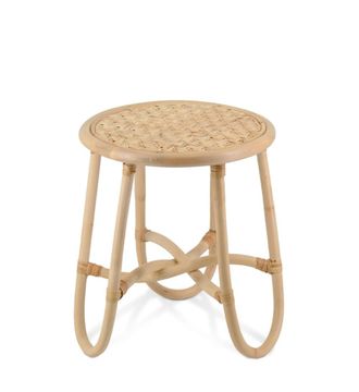 Moycor Mesa de centro rat&aacute;n beige d. 40 cm