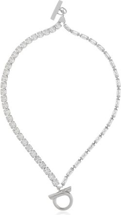 Ferragamo Kristallen Armband - Dames - Armbanden - Grijs - M/L - Accessoires