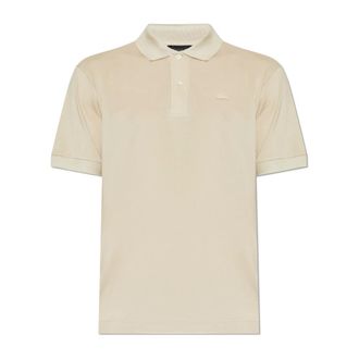 Lacoste Polo Shirts, male, Beige, Size: L Runway Classic Fit Silk Piqu&eacute; Polo Shirt