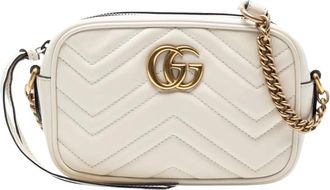 Gucci Pre-owned Cross Body Bags, female, White, Size: ONE SIZE Pre-owned Camera Bag